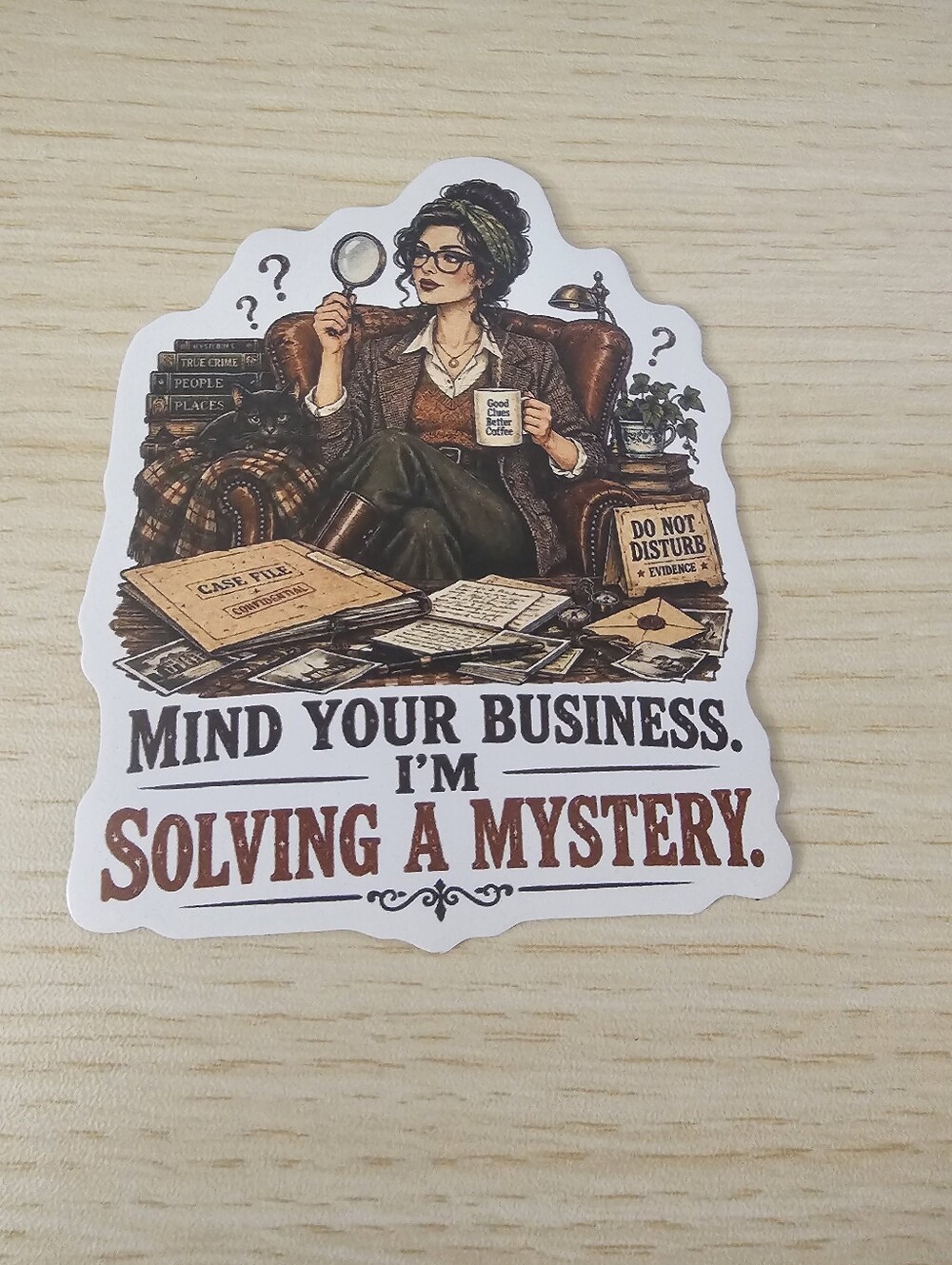 Solving a Mystery Detective Magnet For The True Crime & Mystery Lover